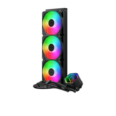Ftohës uji për procesor Cooler Master MasterLiquid 360 Core II, radiator 360 mm, 3 ventilatorë 12 cm, i zi