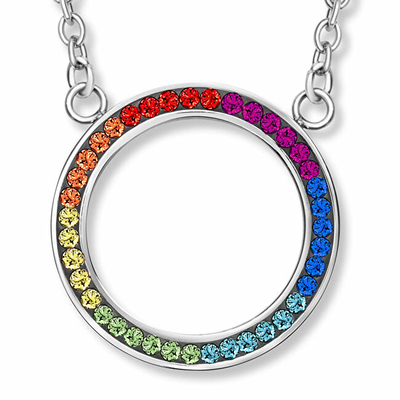 Qafore për femra CRYSTalp Rainbow Chakra 30394.MLT.E, e argjendtë/shumëngjyrëshe