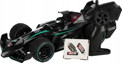 Makina garuese me telekomandë Mega Creative Racing Car, 2.4G, me tym, e zezë
