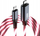Kabllo të dhënash Somostel SMS-BY02, Type‑C në Lightning, 20W, 1.2m, e kuqe