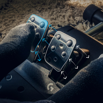 Set timon dhe pedale Logitech G G923 për PS5, PS4 & PC