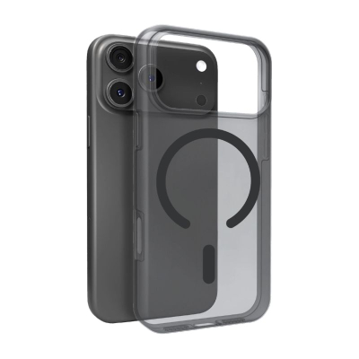 Kapak telefoni Puro Daylight MagSafe për iPhone 17 Pro Max, silikon, i tejdukshëm i zi
