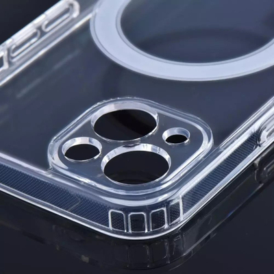 Заштитен MagSafe капак за iPhone 14 Pro Max, проѕирен, со заштита за камера