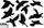 Set ngjitësesh për dritare Warning Birds, 9 figura x 10 fletë, i zi