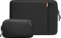 Set mbrojtës për laptop Tomtoc Defender A13, për MacBook Pro 14" dhe Air 13", i zi