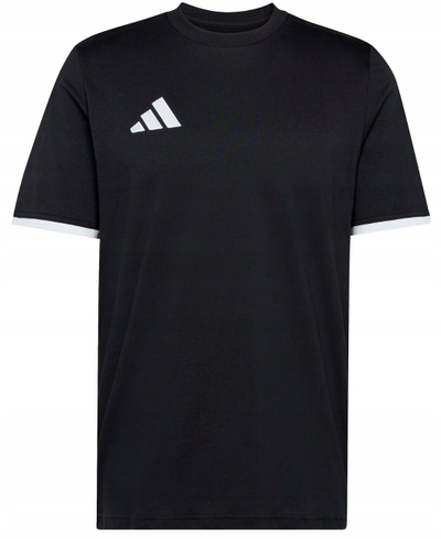 Bluzë sportive Adidas ENT22 për burra, me mëngë të shkurtra, material i lehtë, e zezë