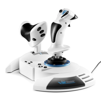 Joystick Thrustmaster T.Flight Hotas 5 MSFS Special Edition, me throttle të ndarë, për PS5 PS4 PC, i bardhë