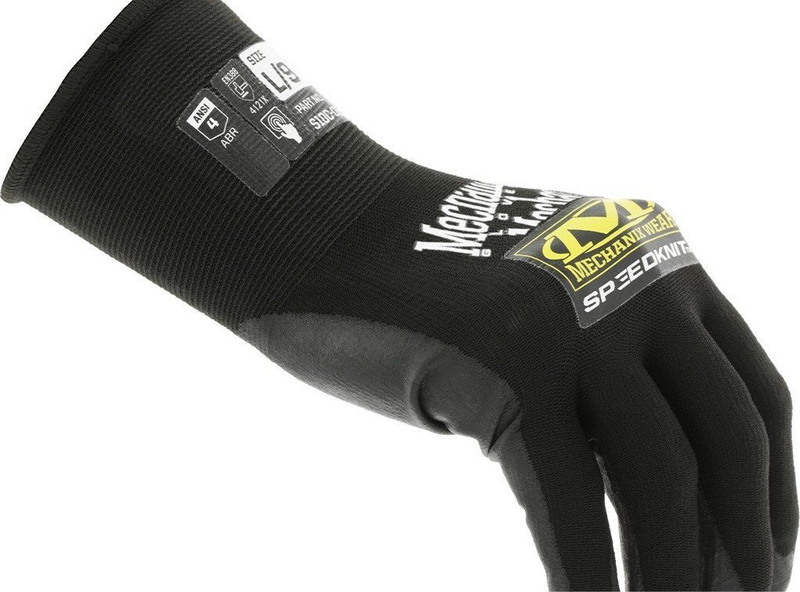 Doreza pune Mechanix Wear SpeedKnit, poliuretan, madhësia XL, të zeza