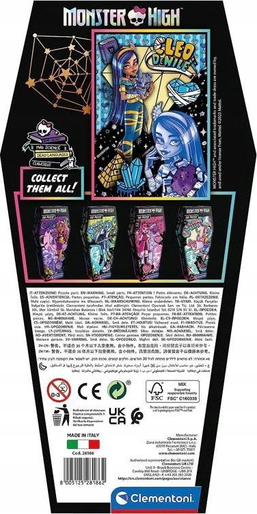 Puzzle Clementoni Monster High Cleo de Nile, 150 copa, 48.5x33.5cm, shumëngjyrësh