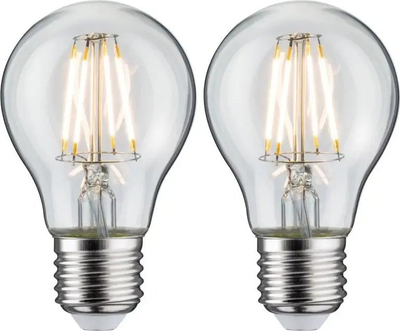Llambë LED Paulmann 28856, E27, 5W 2700K, transparente, set 2 copë