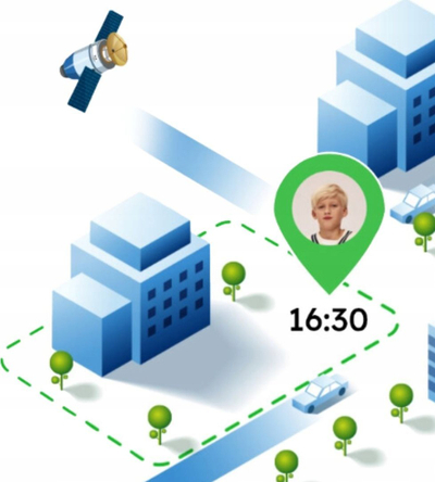 Orë e zgjuar për kalamaj Garett 5904238486740, GPS, telefon, e zezë