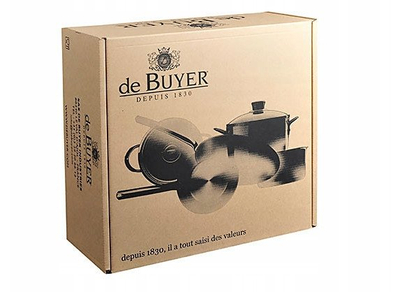 Tigan sauté De Buyer Alchimy, 28 cm, çelik inox shumë shtresor, ngjyrë argjendtë