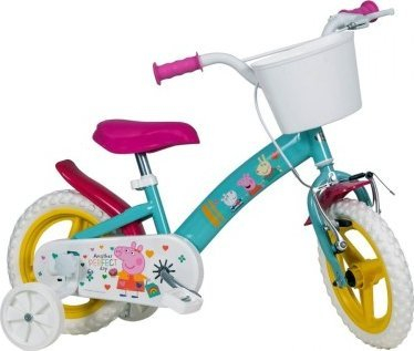 Biçikletë për kalamaj Toimsa Peppa Pig, 12", jeshile