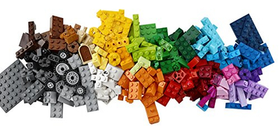 Set LEGO Classic Medium Creative Brick Box 10696, kuti plastike ruajtëse, shumëngjyrësh