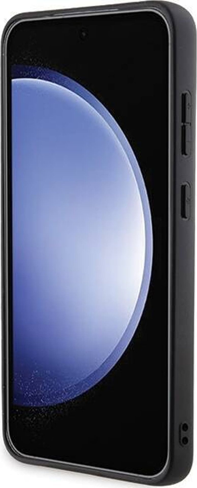 Këllëf telefoni Karl Lagerfeld për Samsung Galaxy S24 Plus Grip and Stand Saffiano, TPU, me mbajtës dhe stand, i zi
