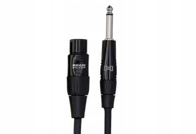 Kabllo mikrofoni Hosa HMIC-010HZ, 3 metra, XLR në 1/4" TS, e zezë