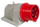 Prizë industriale muri Plug-O 3643-220, 4x32A, IP44, gri e kuqe