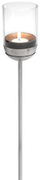 Shtyllë për qiri Hoefats Gravity Candle Pole, 120cm, metal, argjendtë