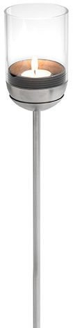 Shtyllë për qiri Hoefats Gravity Candle Pole, 120cm, metal, argjendtë