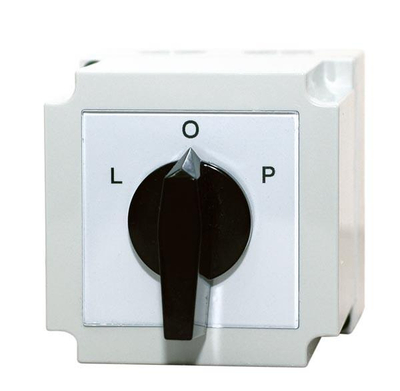 Çelës kthyes Apator 4G25-11-PK, 3 pole, 25A 690V, i zi