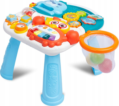 Ecës edhe tavolinë loje TOYZ Spark 2 në 1, për kalamaj 12m+, gri