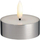 Декоративна ЛЕД свеќа Moods & More Melted Tealight, со топла светлина, со метална основа, сребрена