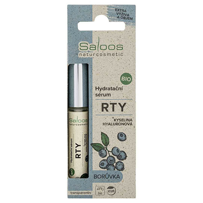 Serum hidratues për buzë Saloos BIO - Blueberry, 7 ml