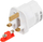 Adapter prizash iBOX IAUKEU, UK në EU, 13A, i bardhë