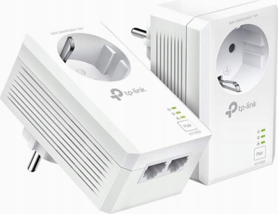 Адаптер PowerLine TP-Link TL-PA7027P KIT, 1000 Mbps, 2 гигабит порти, бел