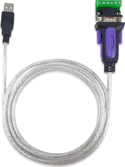 Adaptues USB në Serial Equip, RS-422 RS-485 DB9, i zi