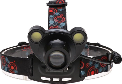 Fener koke Tiross HEADLAMP, LED COB, sensor lëvizjeje, e zezë