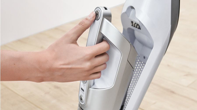 Fshesë me bateri Bosch BBH3ALL28, 2 në 1, AllFloor PowerBrush me LED, gri