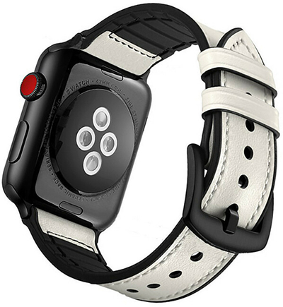 Rrip për orë të mençur 4wrist Apple Watch 42/44/45/49 mm, i bardhë