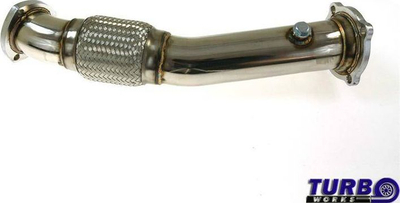 Downpipe TurboWorks për Audi TT A3 VW Golf 4 1.8T AWD, çelik inox, decat