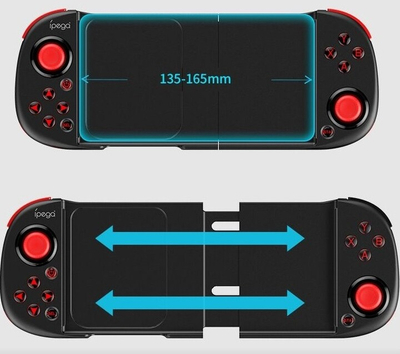 Gamepad wireless iPega për Android/PS 3/Nintendo Switch/PC, PG-9217A, i zi