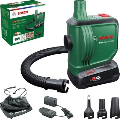 Kompresor ajri pa kabllo Bosch EasyInflate 18V 500, 0.03 bar, jeshil