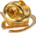 Pin dekorativ Caseking Crown 24k, logo Caseking, ngjyrë ari