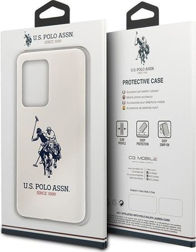 Mbrojtëse për telefon Polo Assn US USHCS69SLHRWH S20 Ultra G988, e bardhë