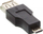 Adapter USB InLine 31608, microUSB në USB, OTG, i zi