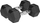 Set hantellash Rebel Active, 2x9 kg, gize me veshje gome, HEX