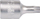 Bit Torx King Tony TX15, 25mm, metalik
