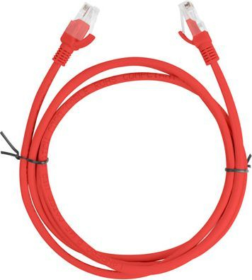 Kabllo interneti Lanberg Patchcord Cat6, 1m, e kuqe