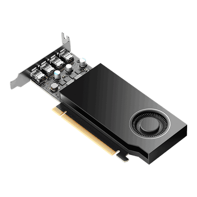 Kartë grafike PNY NVIDIA RTX A400, 4GB GDDR6, 64 bit, e zezë