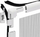 Rrjetë dere kundër mushkonjave Easy Life Mosquito Net Door ALU, 100 x 215 cm, e bardhë