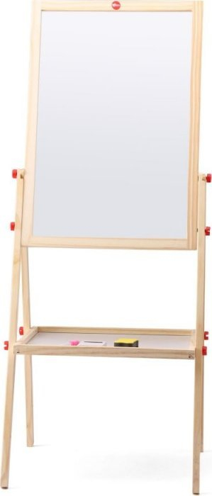 Dërrasë vizatimi bo. Wooden Easel, dyanshme, me kornizë druri, ngjyrë druri natyrale