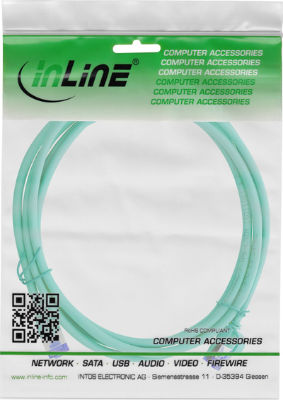Kabllo rrjeti InLine Patch Cable Slim Cat.6A, S/FTP, PoE, 20m, jeshile