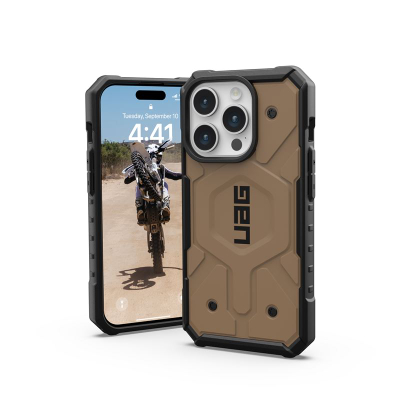 Mbrojtëse telefoni UAG Pathfinder për iPhone 15 Pro, 6.1", me magnet MagSafe, Dark Earth