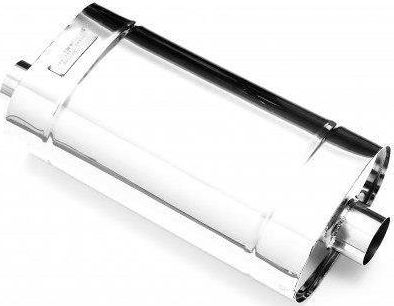 Silenciatori i mesit RM Motors Middle Muffler 60mm, inox AISI 304, ngjyrë argjendi