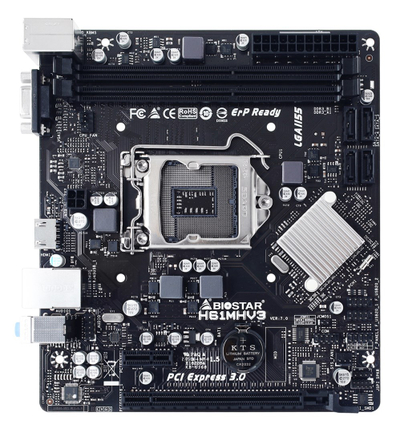 Матична плоча Biostar H61MHV3 Intel H61 LGA 1155 (Socket H2) micro ATX