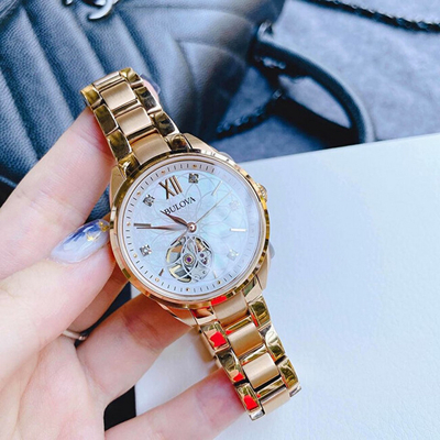 Orë dore Bulova Sutton Diamond Automatic 97P121